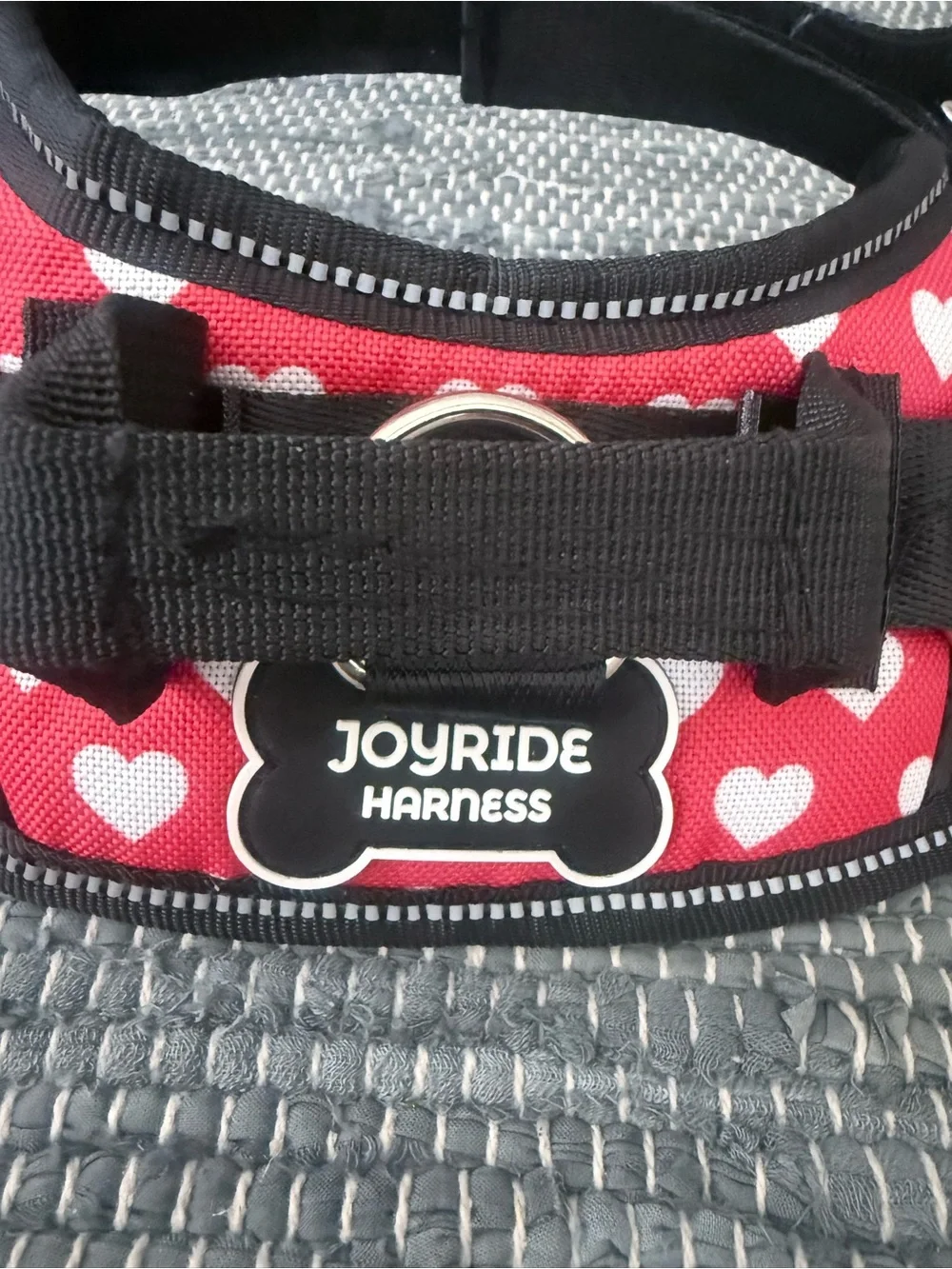Red Heart Dog Harness - Padded Adjustable Comfort